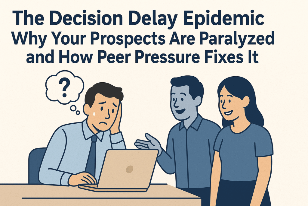 B2B prospects experiencing decision delay epidemic and paralysis in uncertain business environment